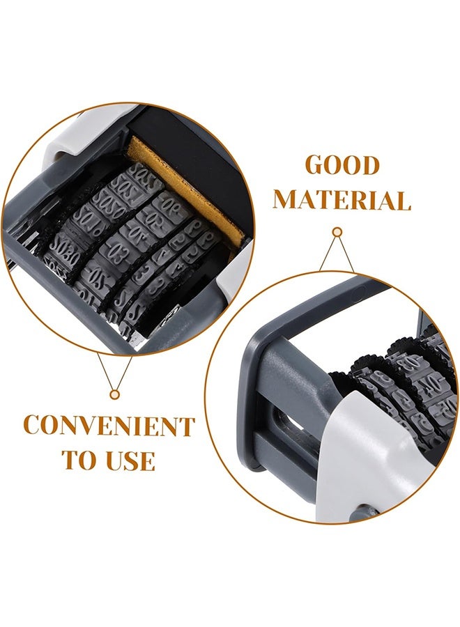 ديلي طابع تاريخ قابل للتعديل Deli 79951 مع حبر تلقائي - طابع السنة والشهر واليوم والوقت، يشمل جهازًا واحدًا وزجاجة حبر بسعة 10 مل (حبر سريع الجفاف للأوراق) - Image 3